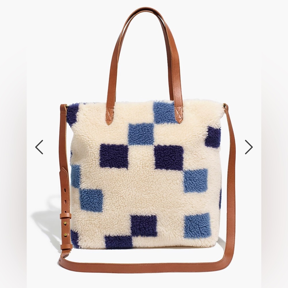 Madewell The Medium Transport Tote: (Re)sourced Sherpa Edition